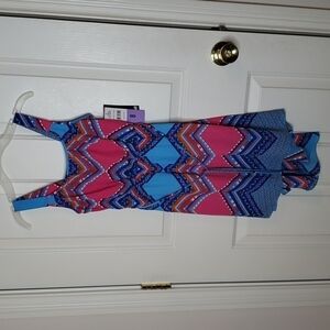 Paper Doll Hi-Low Geometric Print Dress Size 8